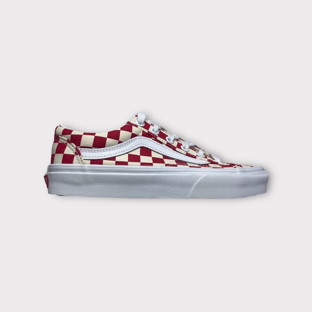 Vans Old School Red Allover Checkerboard Sneakers